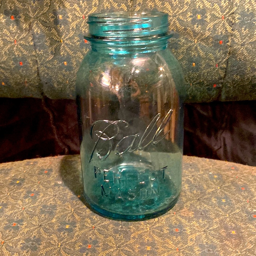 Vintage Aqua Blue Ball Perfect Mason Jar